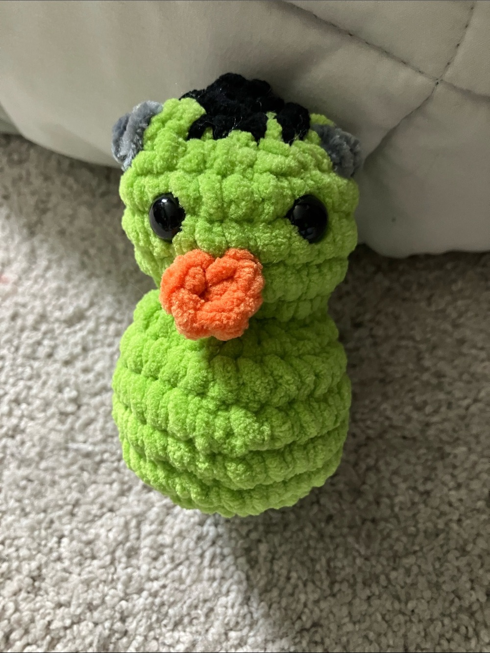 Frankenstein Crochet Duck